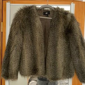Faux fur coat